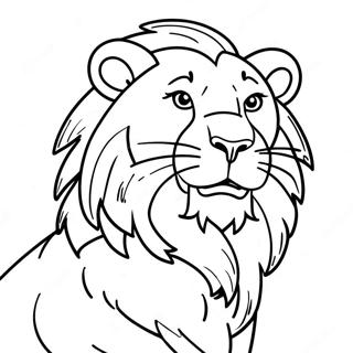 Page De Coloriage De La Mascotte Des Lions De Detroit 84804 25815