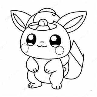 Mignons Pokemon En Costumes Page De Coloriage 84930 25996