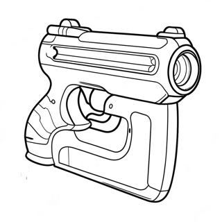 Dessin A Colorier De Blaster Nerf Colore 85108-26135