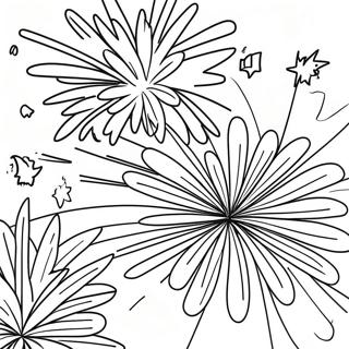 Page De Coloriage Des Feux Dartifice Scintillants Dans Le Ciel Nocturne 85160-26175