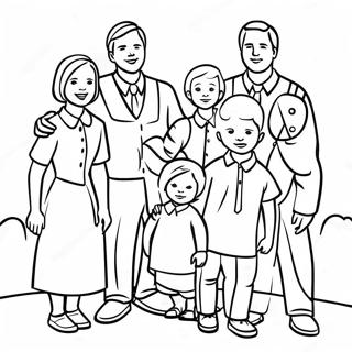 Page De Coloriage De La Reunion De Famille Mormone 85186 26194