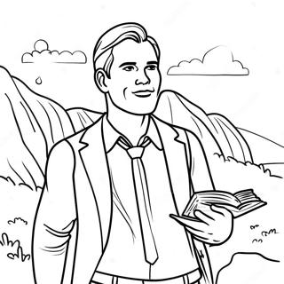 Page De Coloriage De Laventure Missionnaire Mormone 85187 26199