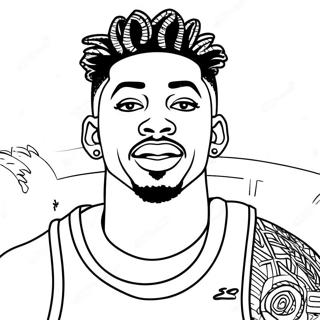 Ja Morant Pages À Colorier