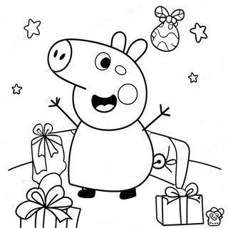 Peppa Pig Noël Pages À Colorier