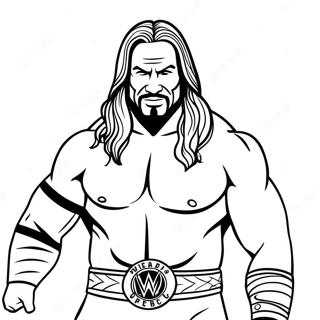 Page De Coloriage De La Wwe 85287-26266