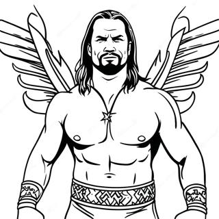 Page De Coloriage De La Wwe 85287-26267