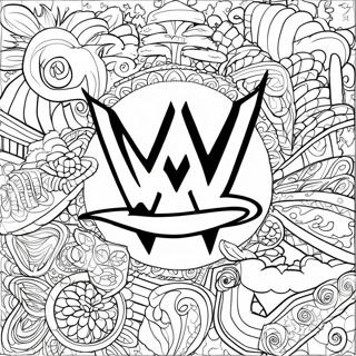 Page De Coloriage Du Logo De La Wwe 85289-26274
