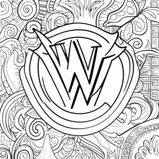 Page De Coloriage Du Logo De La Wwe 85289-26275