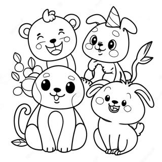 Animaux Joyeux Page De Coloriage 85367-26339