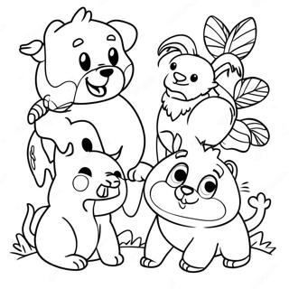 Animaux Joyeux Page De Coloriage 85367-26340
