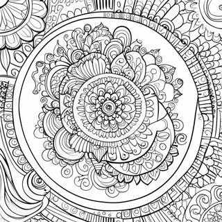 Page De Coloriage Adulte De Mandala Complexe 85416 26371