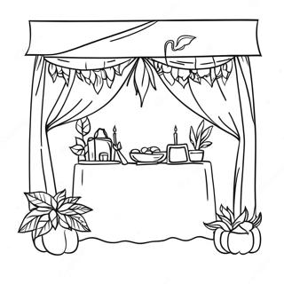 Page De Coloriage Celebration Joyeuse De Sukkot 85468 26416