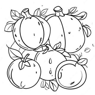 Page De Coloriage Fruits De Recolte Pour Sukkot 85470-26423