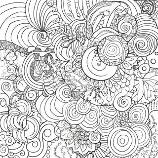 Page De Coloriage De Motifs De Cercles Colores 85544-26470