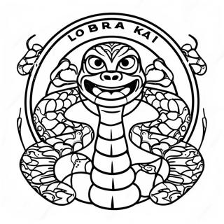 Page De Coloriage Du Logo Cobra Kai 85595-26508