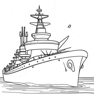 Page De Coloriage De Bateau De Guerre 85621-26526