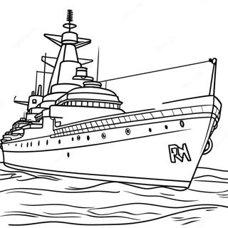 Page De Coloriage De Bateau De Guerre 85621-26528