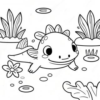 Axolotl Pages À Colorier