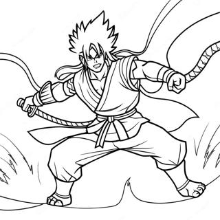 Page De Coloriage De Rengoku En Pose De Combat 85724-26610