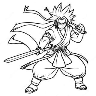 Page De Coloriage De Rengoku Avec Une Epee 85726 26617