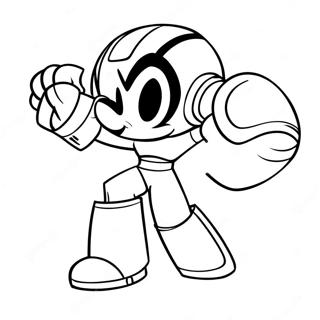 Page De Coloriage De Megaman Classique En Action 85750-26629