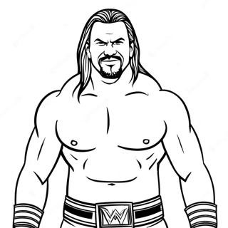 Page De Coloriage De La Wwe 86031-26845