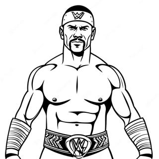 Page De Coloriage De La Wwe 86031-26846