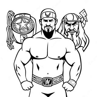 Page De Coloriage De La Wwe 86031-26848