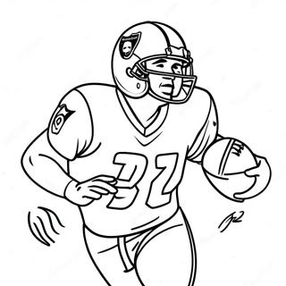 Page De Coloriage Dun Joueur Des Raiders En Action 86159 26952