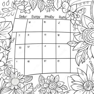 Page De Coloriage De Calendrier 86183-26967