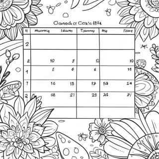 Page De Coloriage De Calendrier 86183-26968