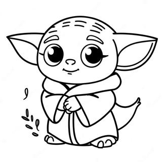 Bébé Yoda Pages À Colorier