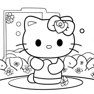 Page De Coloriage Hello Kitty Et Cher Daniel 86567-27272