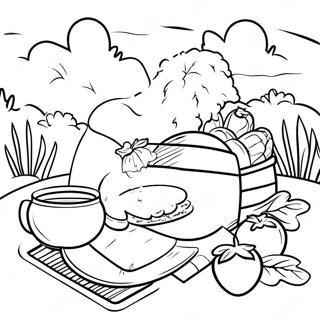 Page De Coloriage De Pique Nique 86670-27349