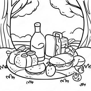 Page De Coloriage De Pique Nique 86670-27350