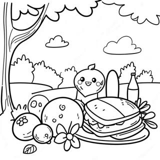 Page De Coloriage De Pique Nique 86670-27352