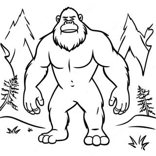 Sasquatch Pages À Colorier