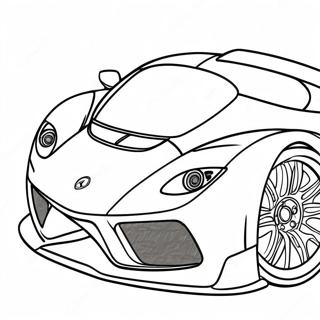 Page De Coloriage De Voiture De Sport Rapide 86851-27493