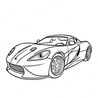 Page De Coloriage De Voiture De Sport Rapide 86851-27494