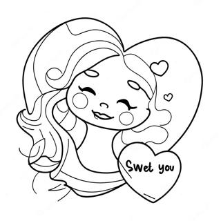 Douce Page De Coloriage Je Taime Maman 86876-27516
