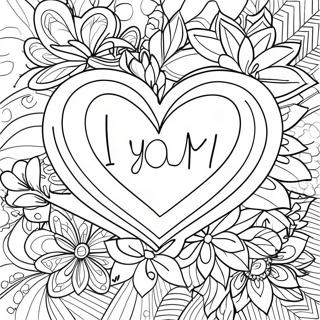 Creative Page De Coloriage Je Taime Maman 86877 27520