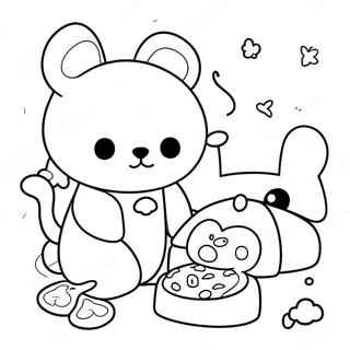 Page De Coloriage Rilakkuma Cinnamoroll 86926-27550