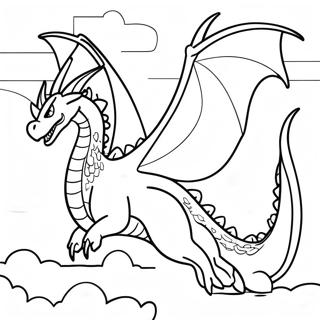 Page De Coloriage Du Roi Ghidorah Volant Dans Le Ciel 86955 27583