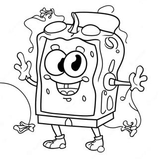 Page A Colorier De Spongebob Halloween 87106-27692