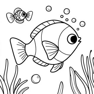 Page De Coloriage De Poisson Mignon Sous Leau 87209-27767