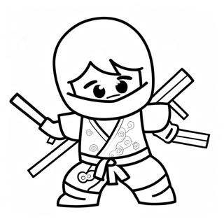 Page De Coloriage De Kai Ninjago En Action 87234-27785