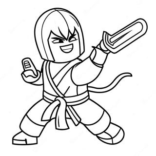 Page De Coloriage De Kai Ninjago En Action 87234-27786