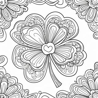 Page De Coloriage Du Trefle Irlandais Festif 87286-27828
