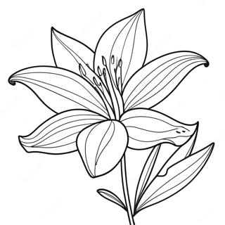 Page De Coloriage De La Fleur De Lys 87311-27842