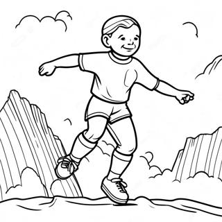 Page De Coloriage De Haaland En Action 87339 27870